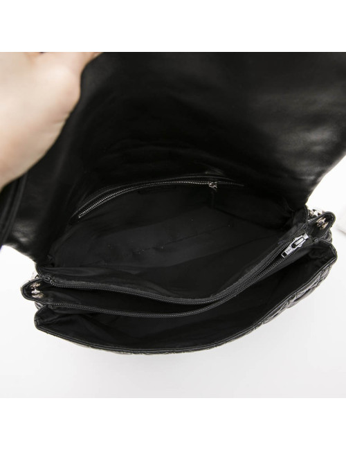 Sac DIOR cuir d'agneau matelassé noir
