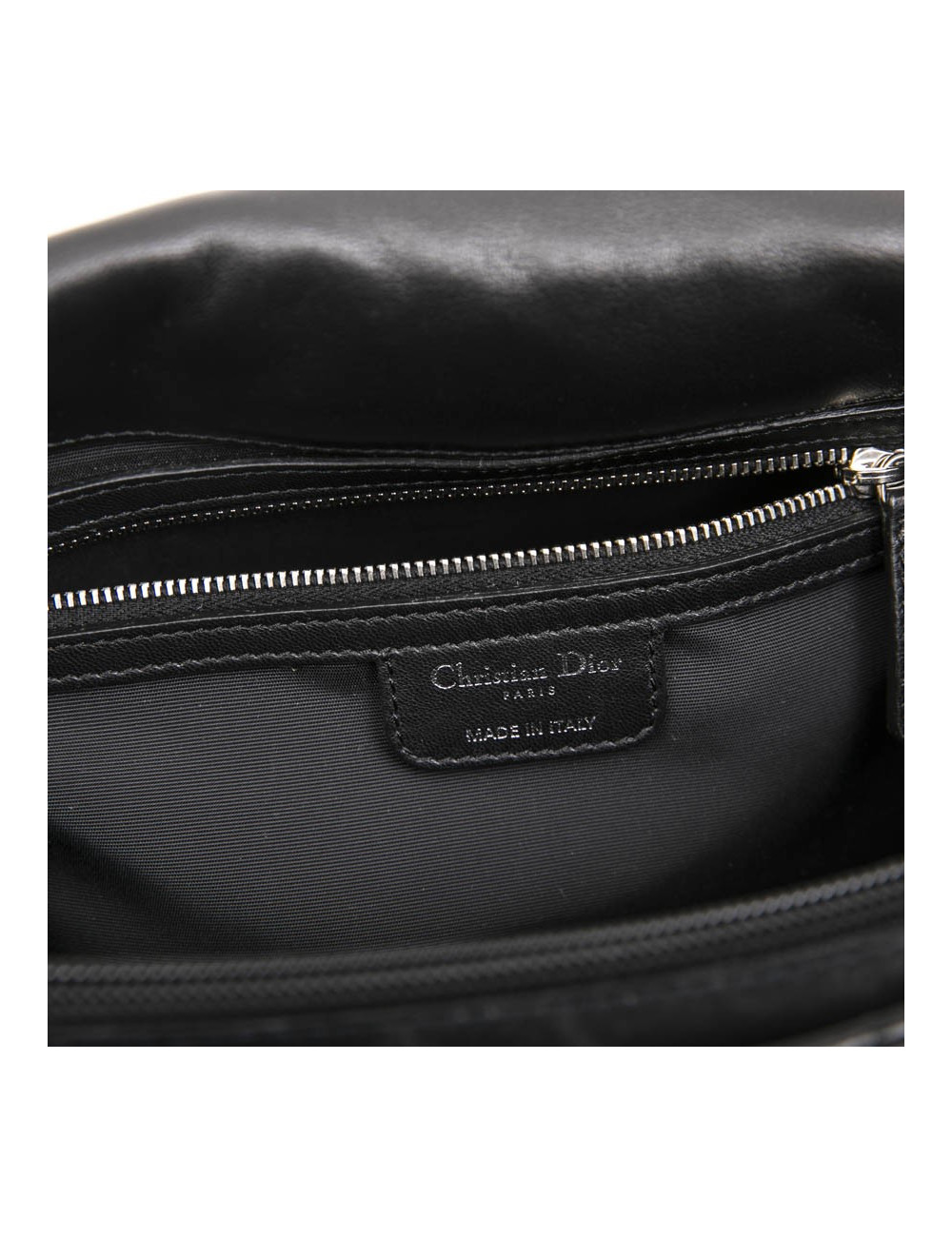 Sac DIOR cuir d'agneau matelassé noir
