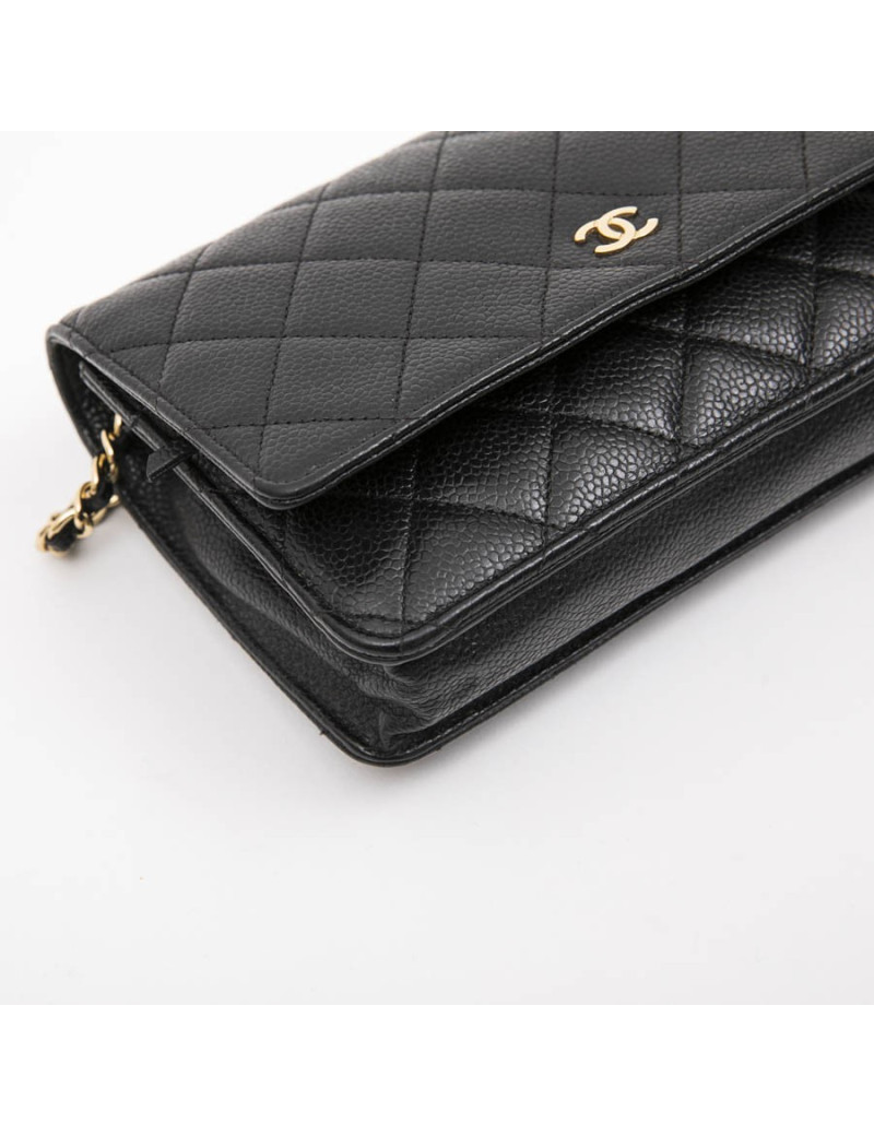 Sac wallet CHANEL cuir caviar 