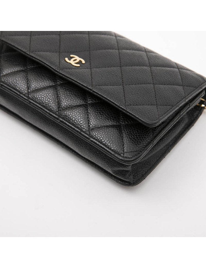 Sac wallet CHANEL cuir caviar 