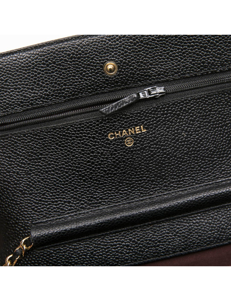 Sac wallet CHANEL cuir caviar 