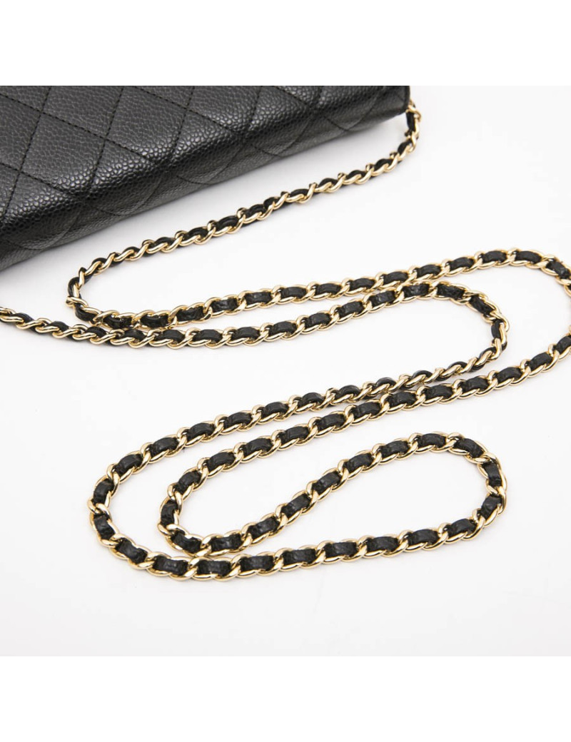 Sac wallet CHANEL cuir caviar 