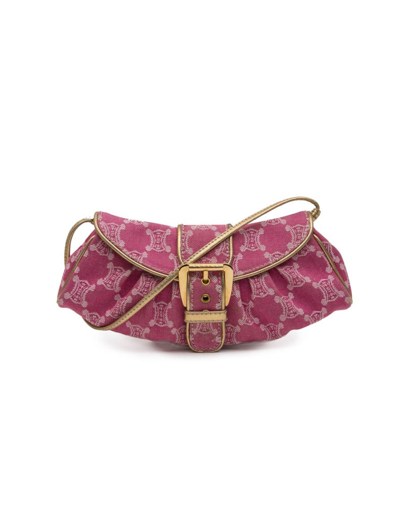 Pochette CELINE toile monogram rose 