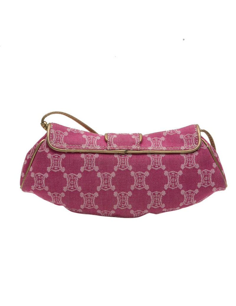 Pochette CELINE toile monogram rose 