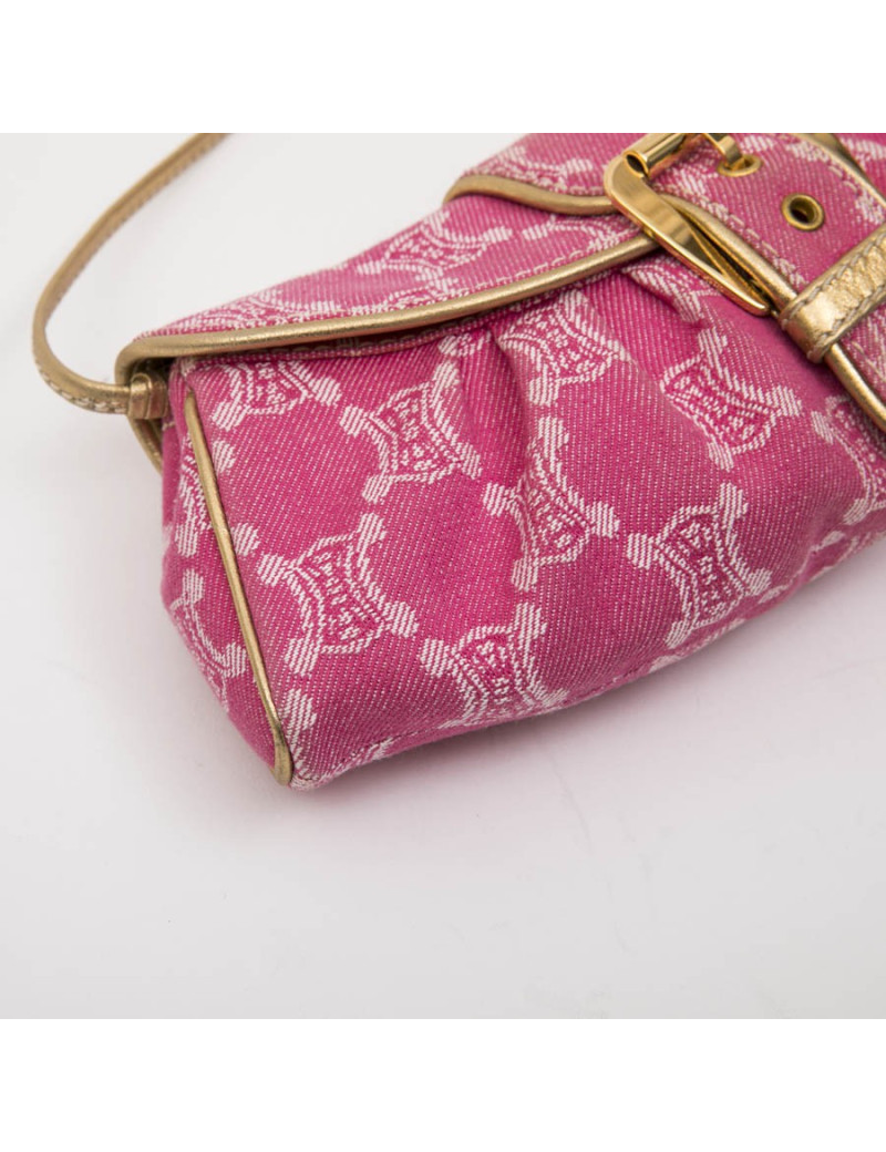 Pochette CELINE toile monogram rose 