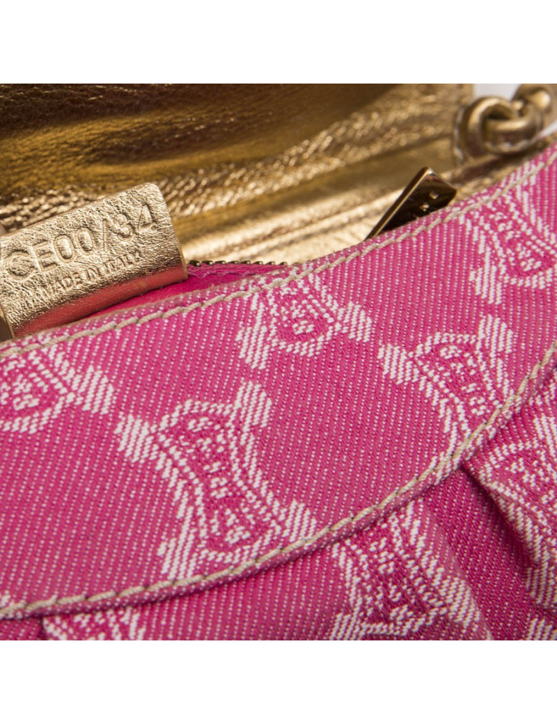 Pochette CELINE toile monogram rose 