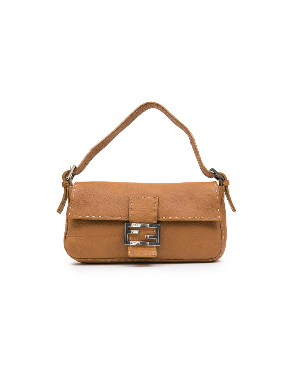 Sac baguette FENDI cuir taurillon gold