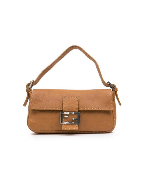 Sac baguette FENDI cuir taurillon gold