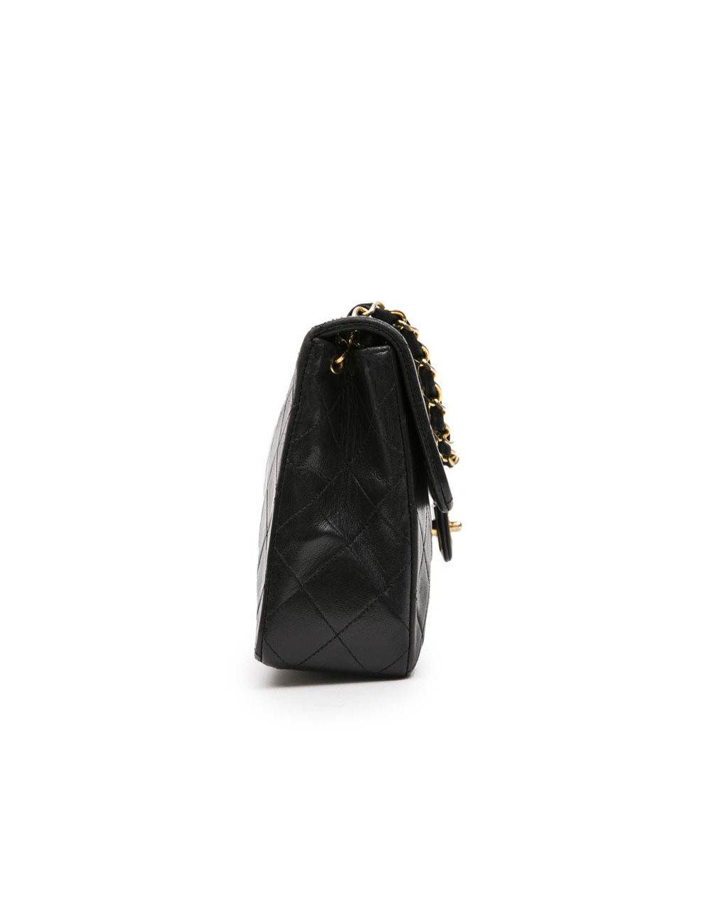 CHANEL vintage mini bag in black quilted lambskin leather