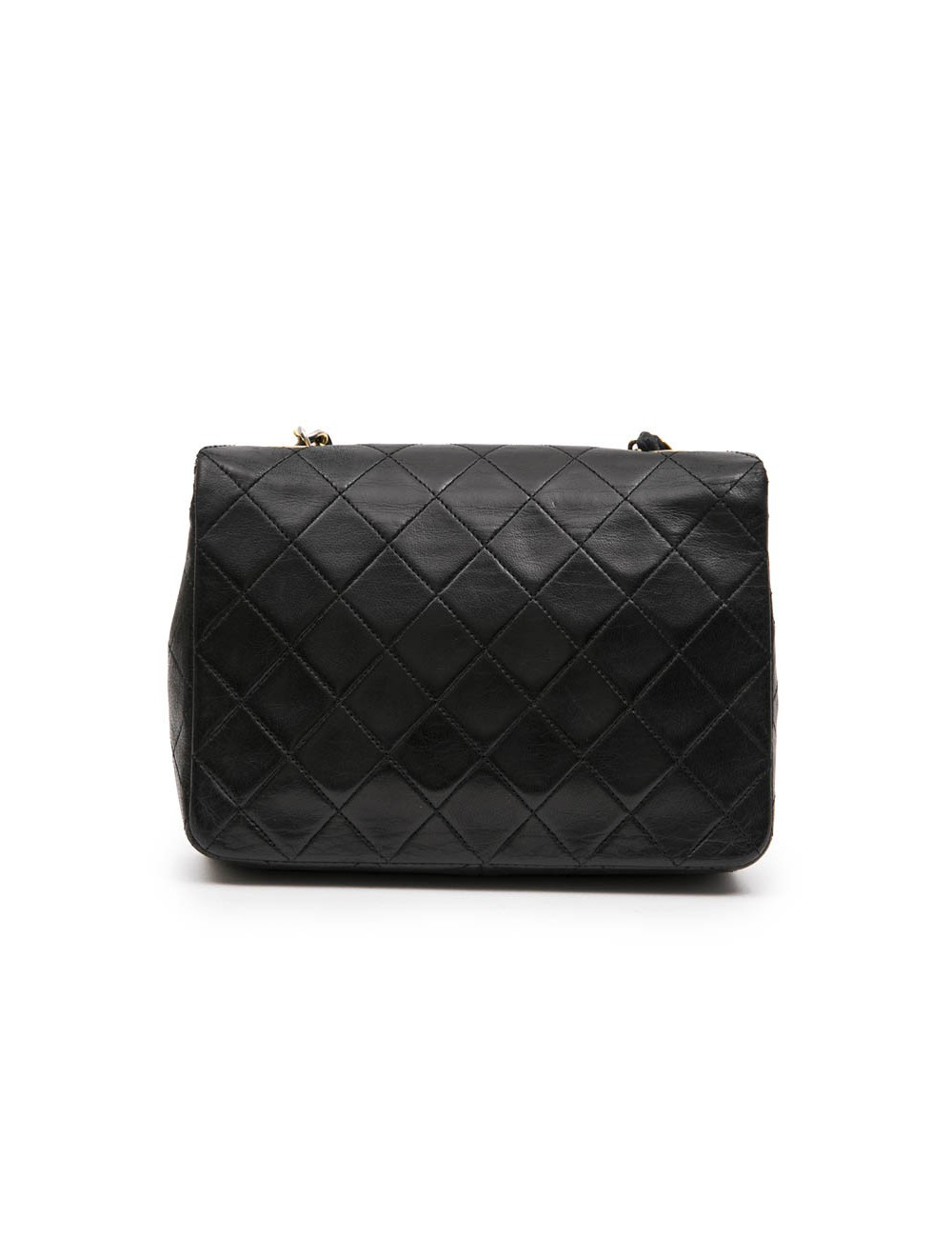 CHANEL vintage mini bag in black quilted lambskin leather
