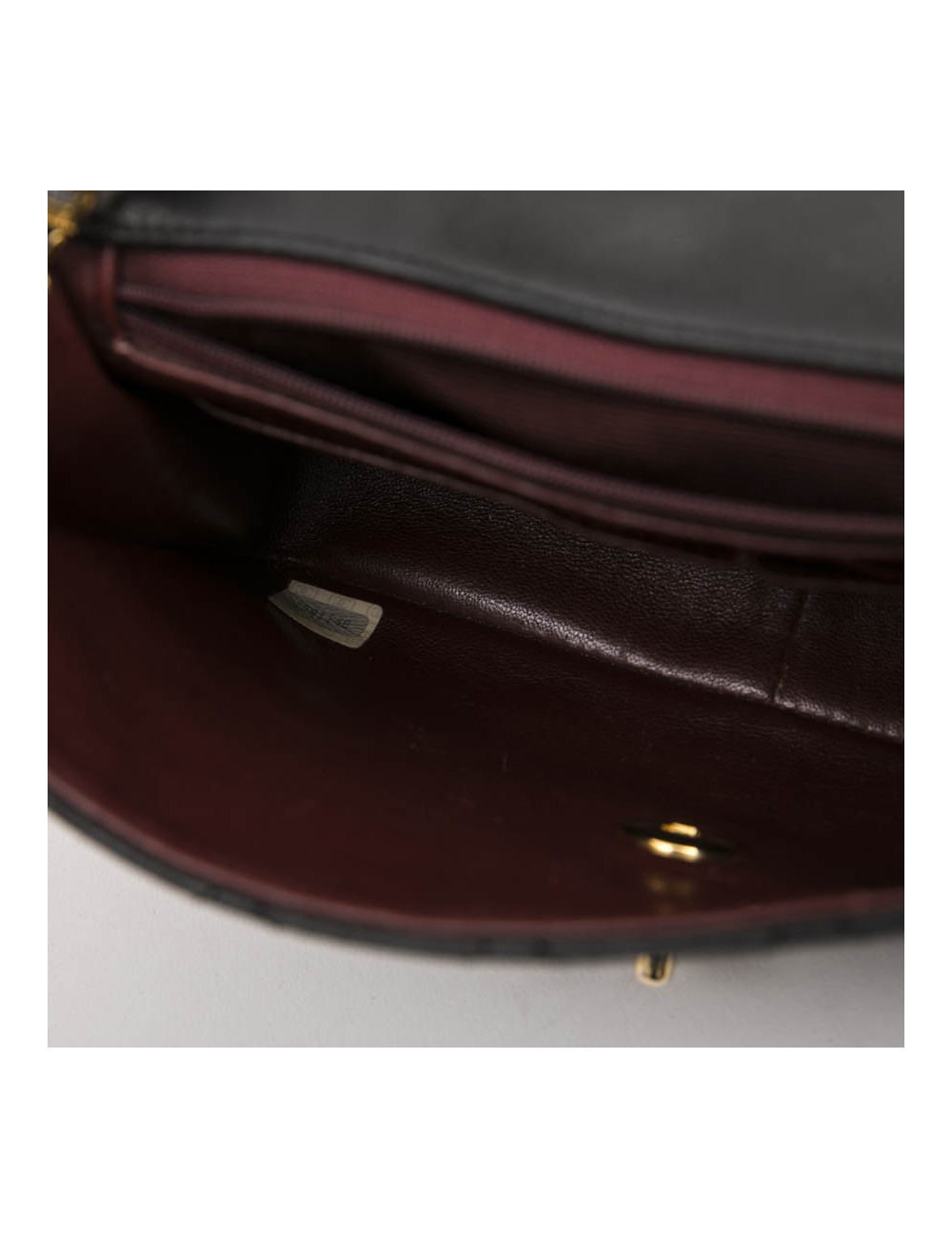 CHANEL vintage mini bag in black quilted lambskin leather