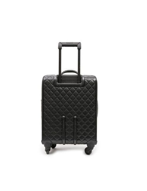 Valise  roulante CHANEL cuir matelassé noir