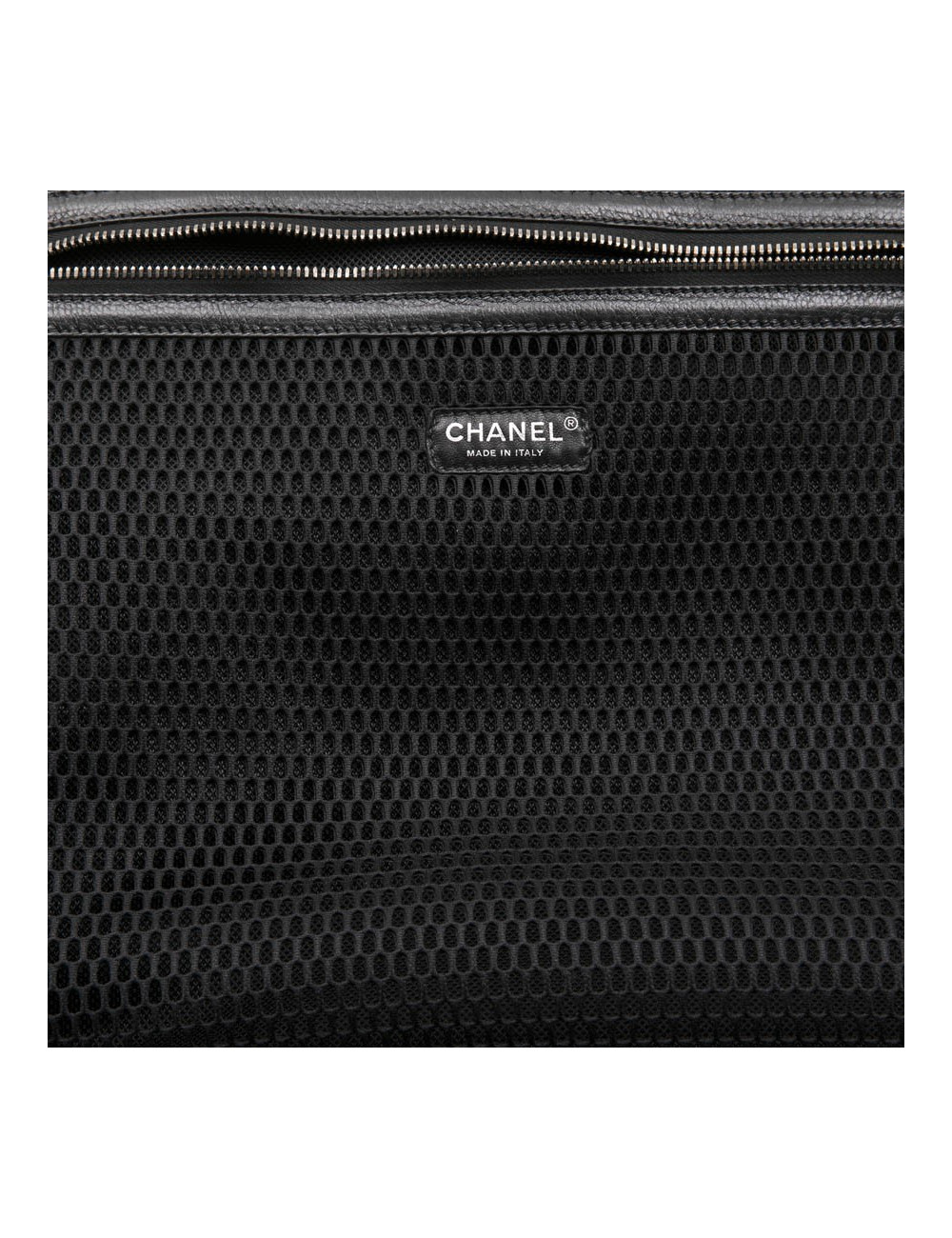 Valise  roulante CHANEL cuir matelassé noir