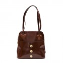 CHRISTIAN LACROIX vintage bag in smooth tawny leather