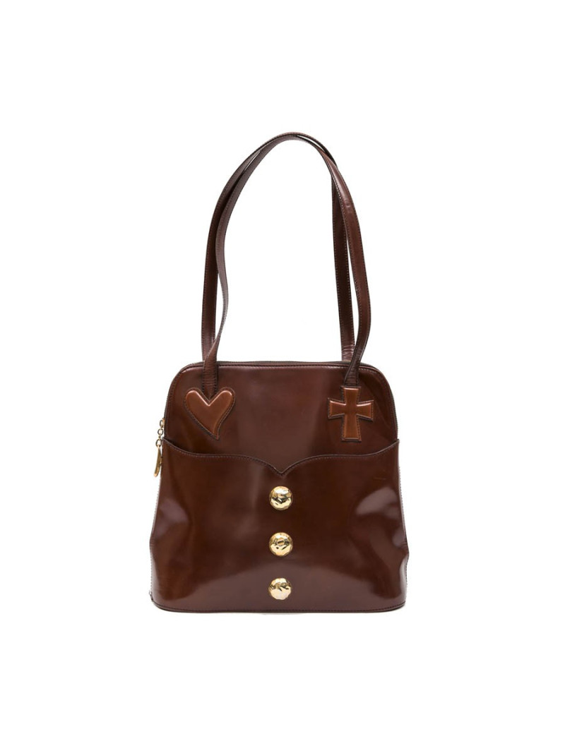 Sac CHRISTIAN LACROIX cuir lisse fauve