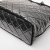 CHANEL Tote Bag in Black Tweed and Covered with a Plastic Layer