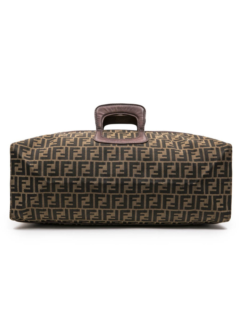 Sac boston FENDI monogram marron 
