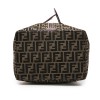 FENDI Boston bag in brown monogram canvas and leather