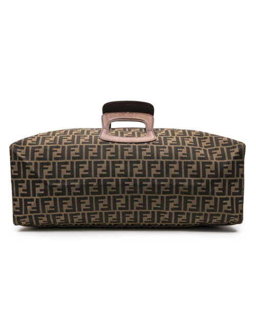 Sac boston FENDI monogram marron 
