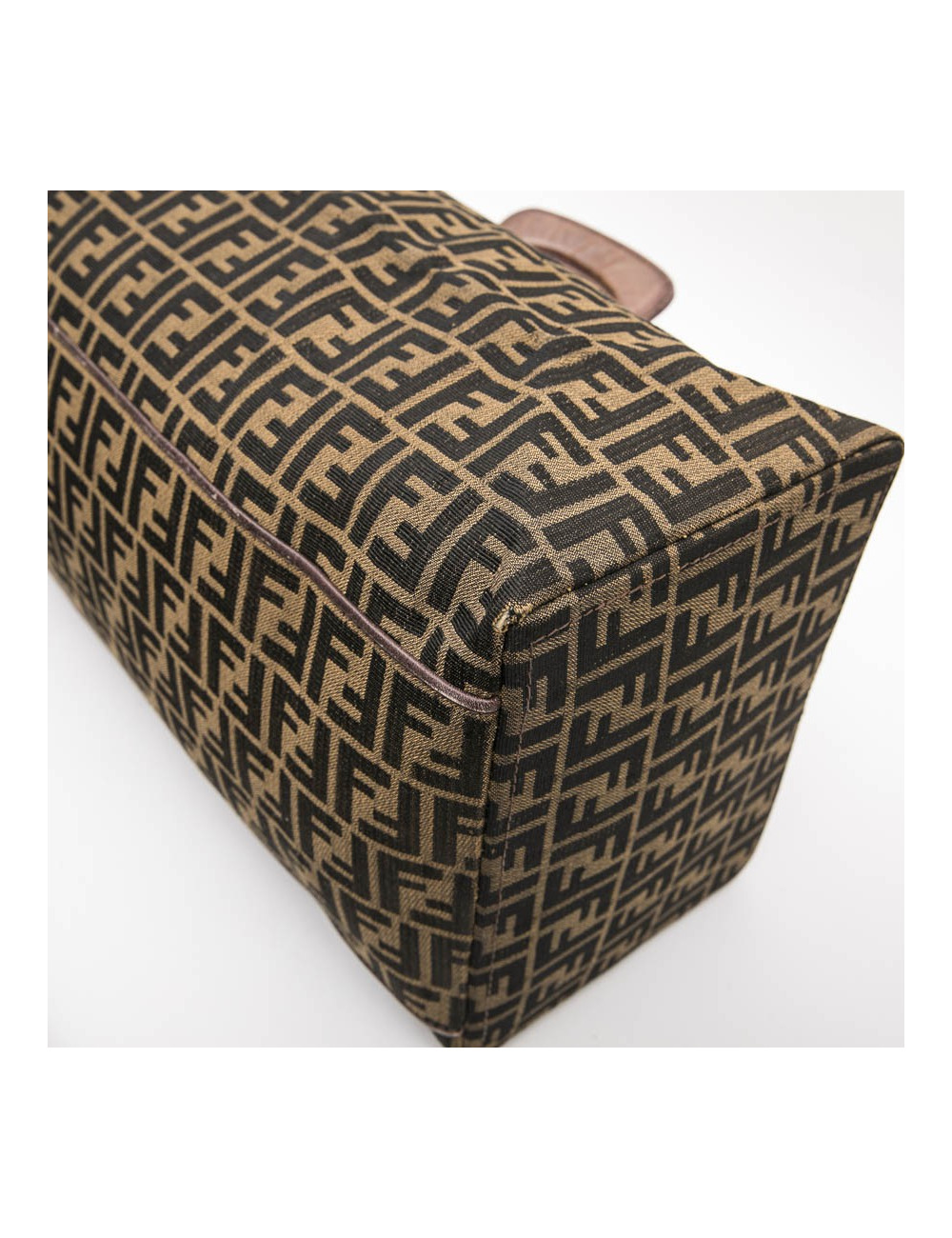 Sac boston FENDI monogram marron 