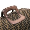 FENDI Boston bag in brown monogram canvas and leather