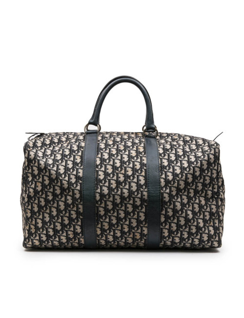 Sac Boston CHRISTIAN DIOR monogram bleu Vintage