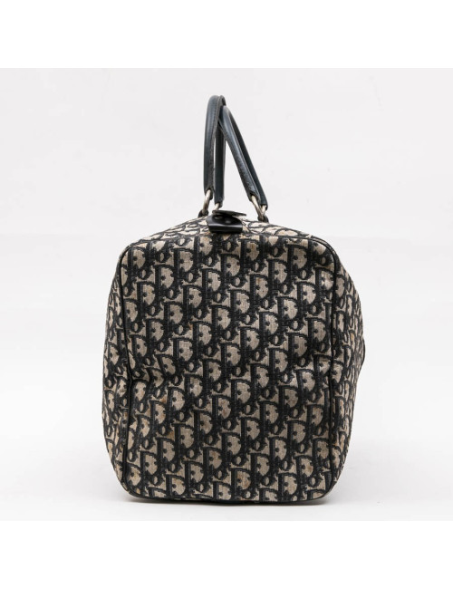 Sac Boston CHRISTIAN DIOR monogram bleu Vintage