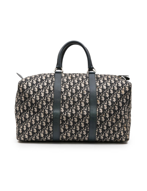 Sac Boston CHRISTIAN DIOR monogram bleu Vintage