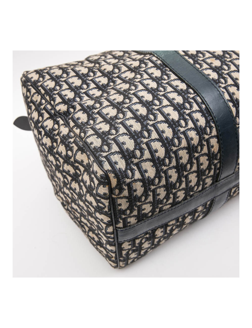 Sac Boston CHRISTIAN DIOR monogram bleu Vintage