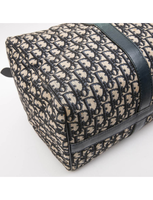 Sac Boston CHRISTIAN DIOR monogram bleu Vintage