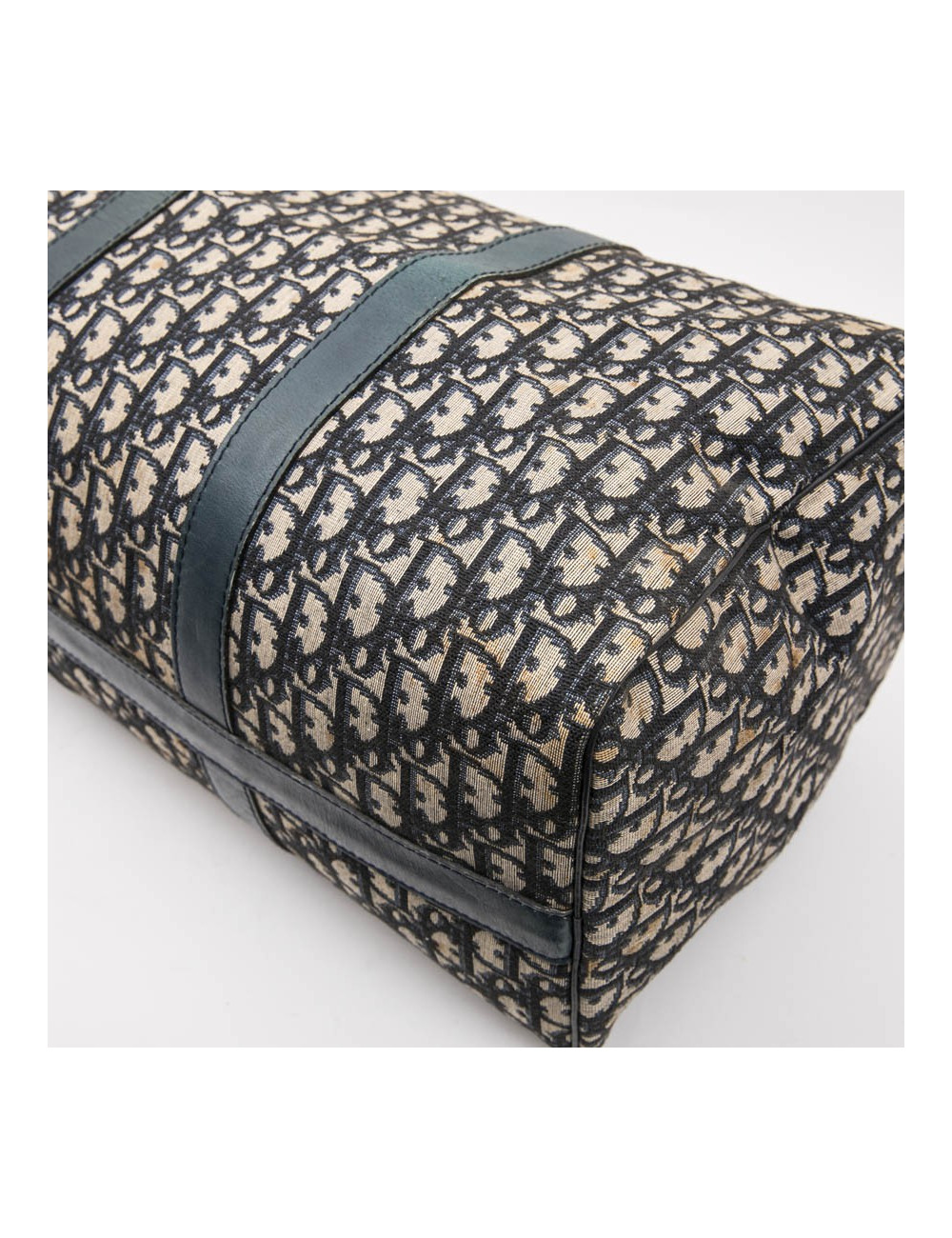 Sac Boston CHRISTIAN DIOR monogram bleu Vintage