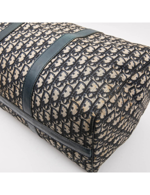 Sac Boston CHRISTIAN DIOR monogram bleu Vintage