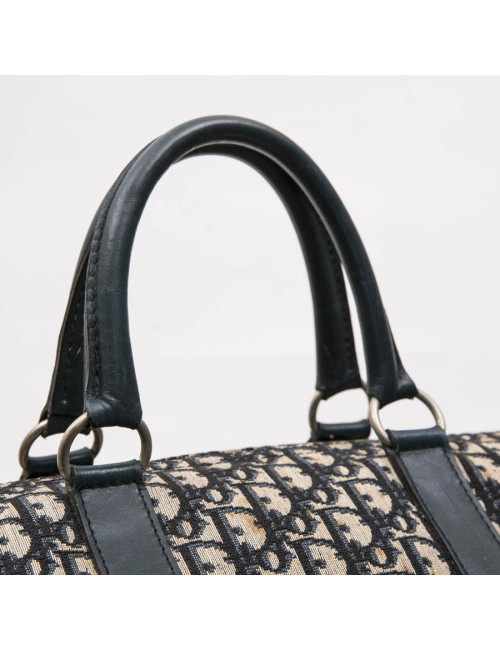 Sac Boston CHRISTIAN DIOR monogram bleu Vintage