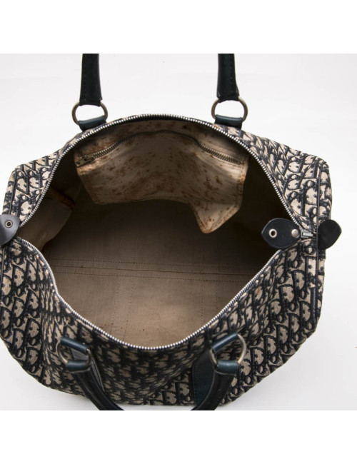 Sac Boston CHRISTIAN DIOR monogram bleu Vintage