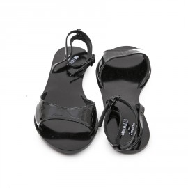  KARL LAGERFELD pour REPETTO sandals in black patent leather size 40FR