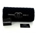 Wallet CHANEL collection "CHANEL CRUISE" fabric quilted blue