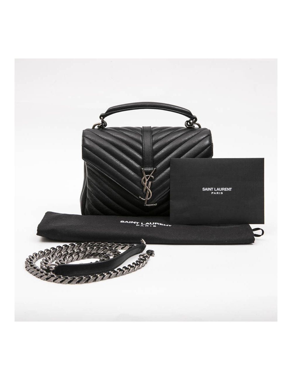 Sac  "Collège" SAINT LAURENT cuir 