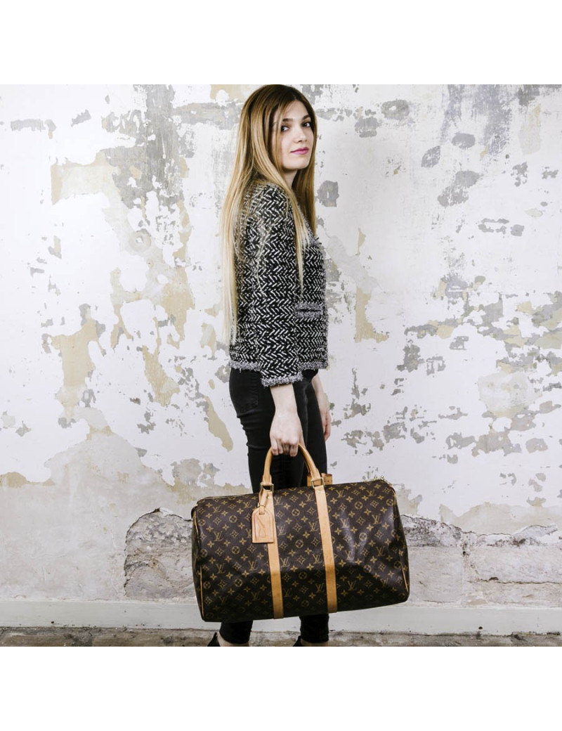 Sac Keepall 50 LOUIS VUITTON toile mongram