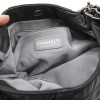 CHANEL messenger bag in aged soft gray quilted lambskin leather