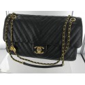 CHANEL black quilted bag