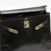 a réparer Kelly 32 HERMES vintage en cuir box noir