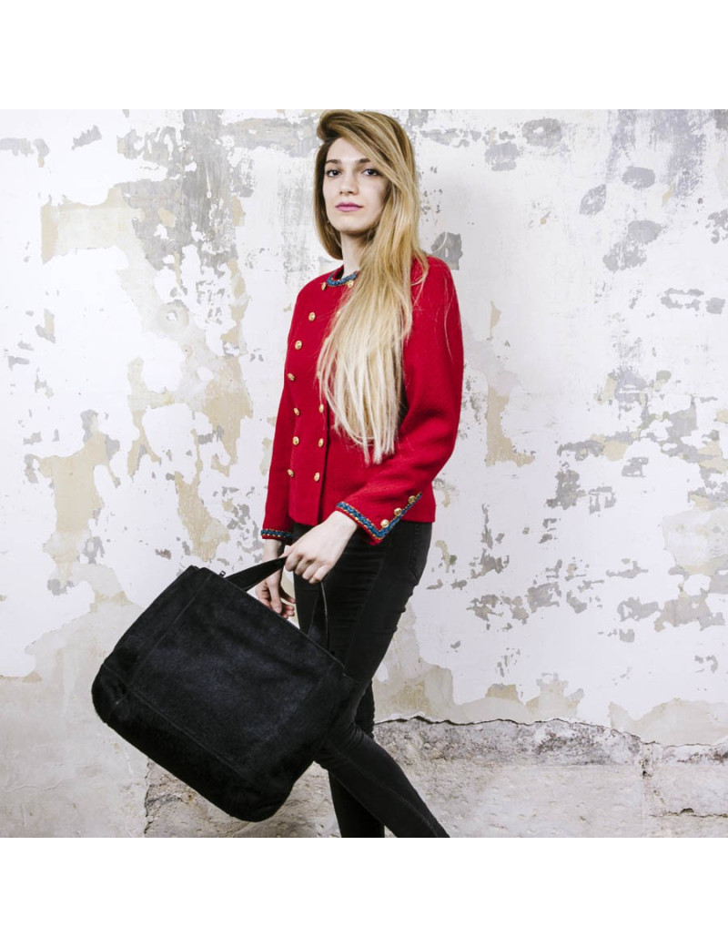 Sac KARL LAGERFELD cuir façon poulain