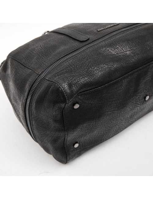 Cabas KARL LAGERFELD cuir grainé noir 