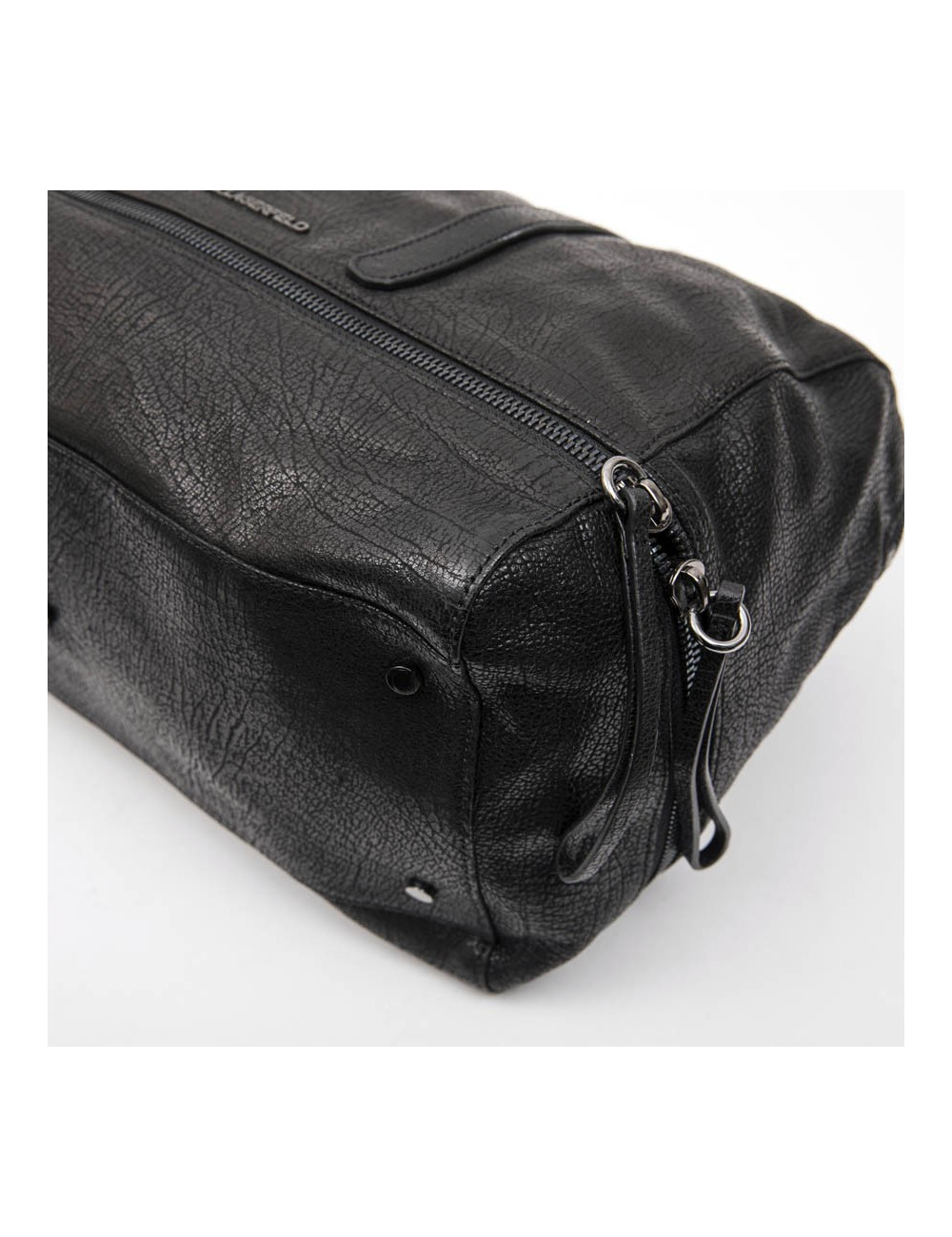 Cabas KARL LAGERFELD cuir grainé noir 