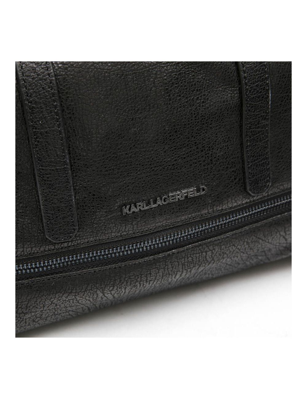 Cabas KARL LAGERFELD cuir grainé noir 