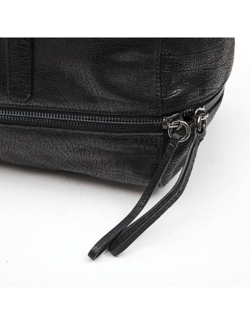 Cabas KARL LAGERFELD cuir grainé noir 