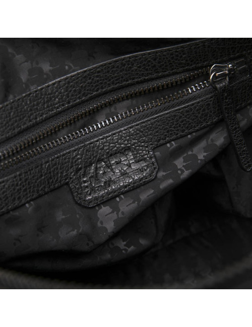 Cabas KARL LAGERFELD cuir grainé noir 