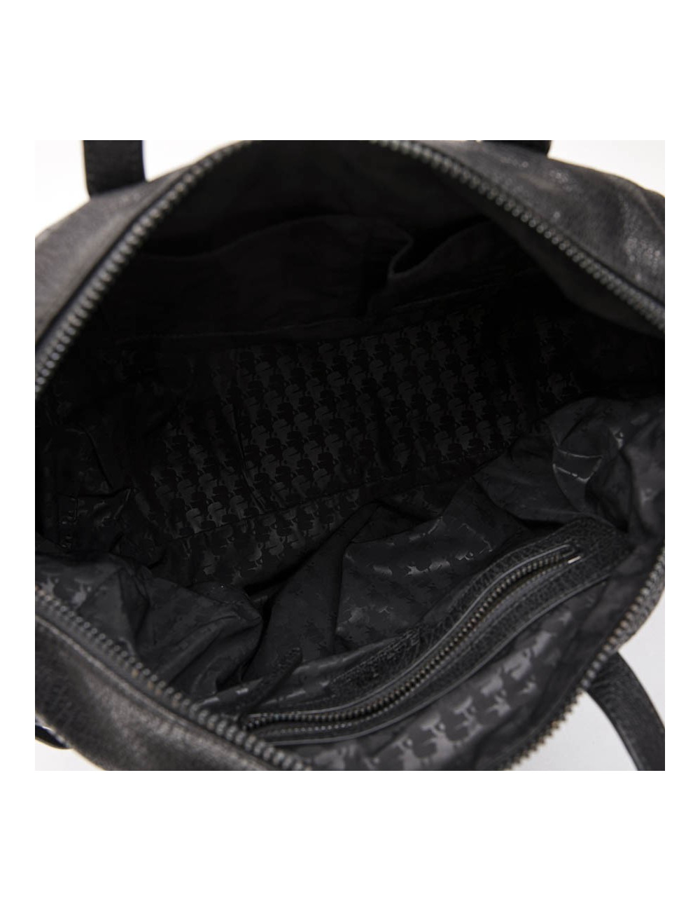 Cabas KARL LAGERFELD cuir grainé noir 