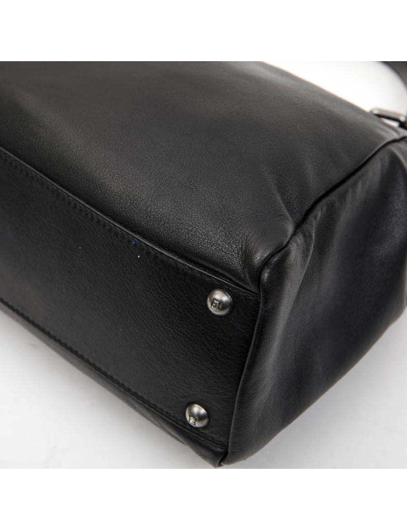 Sac Peekaboo FENDI  cuir d'agneau lisse noir TM