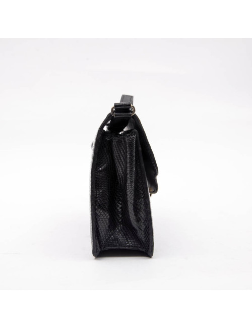 Sac GUCCI alligator noir Vintage